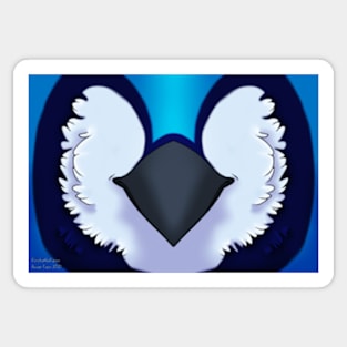 Blue Jay Mask Sticker